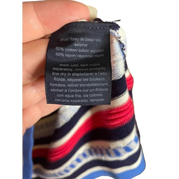 Tommy Hilfiger Women's 3/4 Sleeve Boat Neck Sweater Size Medium Nautical - Picture 5 of 8